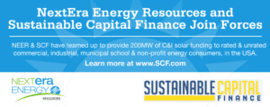 Sustainable Capital Finance and NextEra have formalized a multi-year collaboration