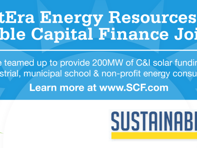 Sustainable Capital Finance and NextEra have formalized a multi-year collaboration