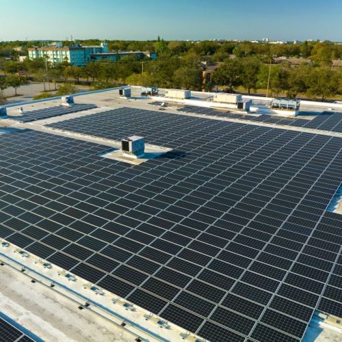 Production,Of,Sustainable,Energy.,Aerial,View,Of,Solar,Power,Plant